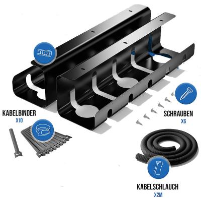 China Waterproof Tray Cords Baskets Wire Management Cable Ties Metal Cable Organizer Under Desk Cable Management Tray for sale