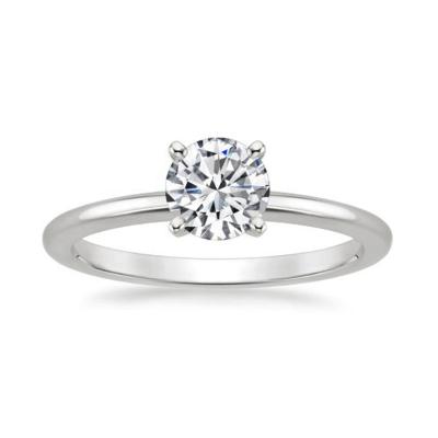 China HY Four Fork 0.5ct CLASSIC Solitaire Lab Created DEF Diamond Color VS Clarity Classic Engagement Ring 14k Gold for sale