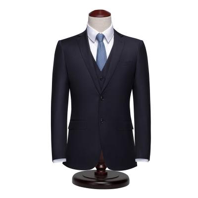 China Anti-wrinkle Bouble Breast Men's Suits Wool Blended Melted And Half Machine And Hand Linen Fabric Netting for sale