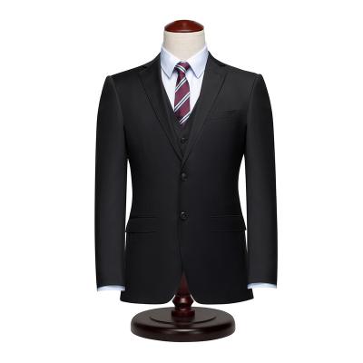 China Anti-Wrinkle Men's Suits in Wool Cotton Molten Canvas or Poly Wool Canvas 100% Black or Half Suits Zipper to Fly All Size Regular for sale