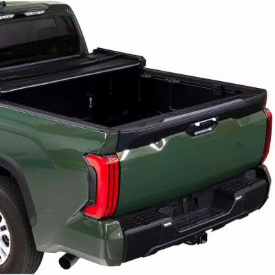 China Retractable Tonneau Roll Cover New Style Professional Customized Powder Coated Aluminum Alloy One Piece Black Soft Triple Cover For Ranger for sale