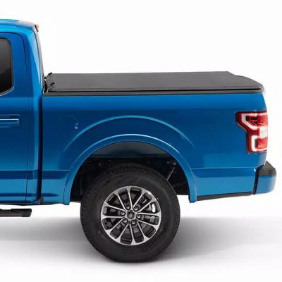 China Retractable Tonneau Roll Cover New Style Dustproof And Waterproof Aluminum Soft Folding Alloy Black Triple Soft Cover Fast Delivery For D-Max for sale