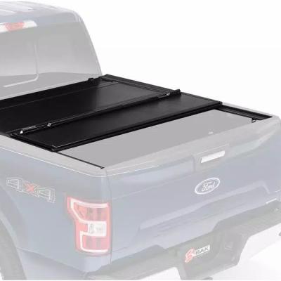 China Retractable Tonneau Roll Cover Customized Professional Hot Selling Black Aluminum Waterproof Lockable Hard Folding Triple Hard Cover For Ranger for sale