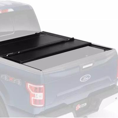 China Wholesale Hot Selling Aluminum Tonneau Cover Waterproof And Dustproof China Black No Drilling Hard Triple Cover For Navarre for sale