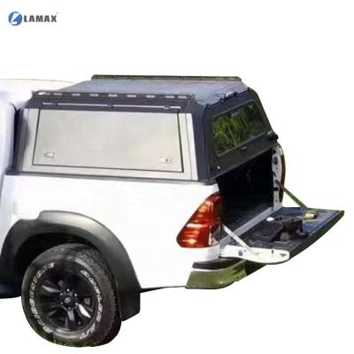 China Locking Professional LAMAX Aluminum Hardtop Pick Up Canopy For Toyota Hilux Revo 15-23 for sale