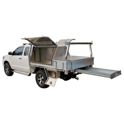 China High Quality Waterproof Shockproof Dustproof Aluminum 4x4 Accessories Caster Drawer For 4x4 Pickup Car Truck for sale