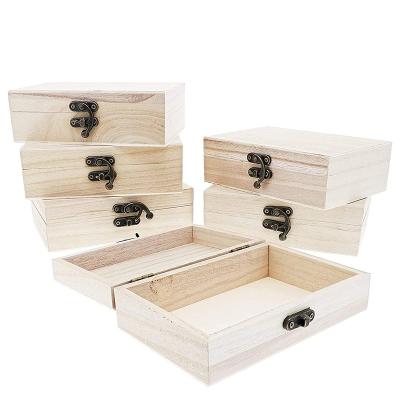 China Europe wooden jewelry box with locking clasp organize and store jewelry hair accessories knickknacksThe wood craft boxes with for sale