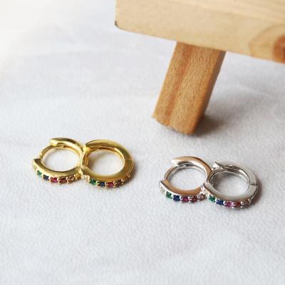 China TRENDY Modern Minimalist Multi Color Circle Jewelry Gold Tasty Earrings for sale