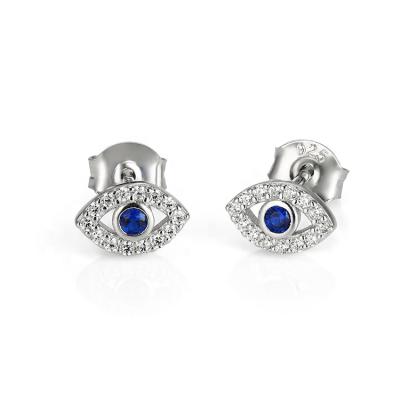 China FASHIONABLE hot sale earring in silver or in gold evil eye earring for sale