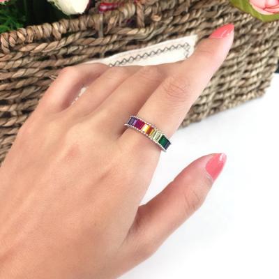 China FASHIONABLE Kenturay 2019 Unique Design 925 Sterling Silver Multi Stone Ring Beautiful for sale