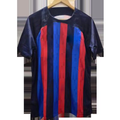 China Best Quality 2023 Latest Wholesales Youth Sublimation Soccer Jerseys Soccer Shirt Cheap Custom Football Blue Red Uniform Design for sale