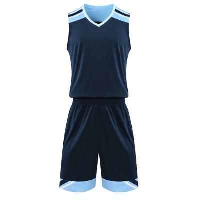 China 2023 New Design Youth Men's Basketball Uniforms Breathable School Basketball Jersey Custom Made Uniform for sale