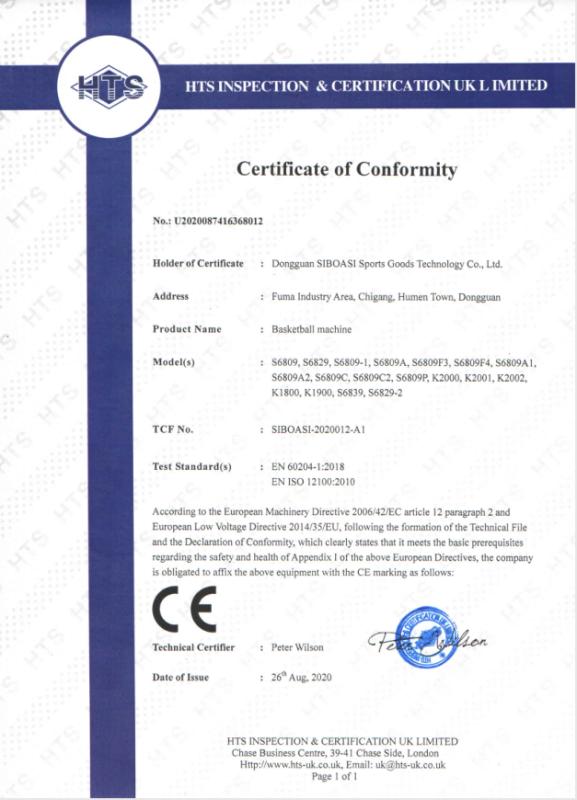 CE - Dongguan Skyegle Intelligent Technology Co., Ltd.