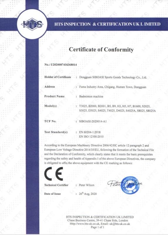 CE - Dongguan Skyegle Intelligent Technology Co., Ltd.