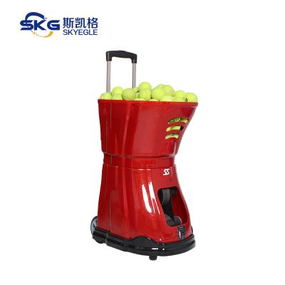 China Tennis training used SIBOASI S2015 tennis training machine remote control automatic shooting and feeding tennis ball for sale