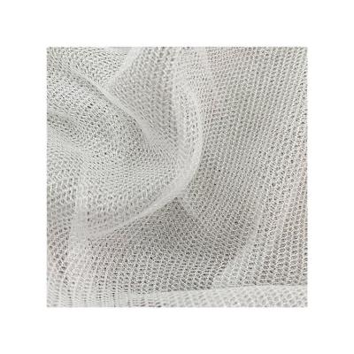 China Grey Jersey Knitted Fabric 100% Polyester Tricot Mesh For Lining Of Shoes for sale