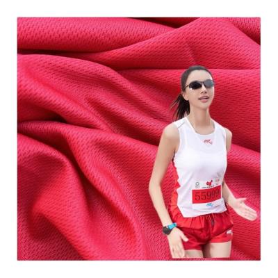 China Polyester Knitted Bird Eye Fabric For Sports T-Shirt And Basketball Uniform for sale