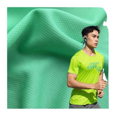 China 100% Polyester Knit Bird Eye Fabric Breathable Wicking Activewear And Ball Suit for sale