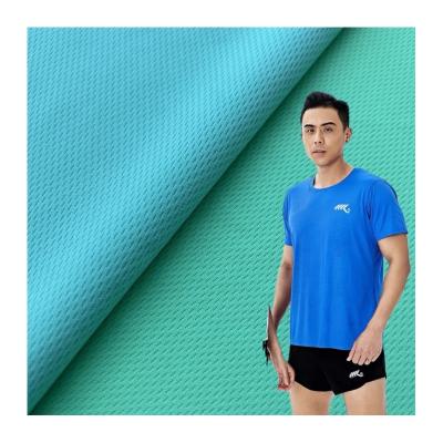 China Polyester Bird Eye Fabric Pique Knitted Elastic For Fitness Clothes And Sportswear for sale