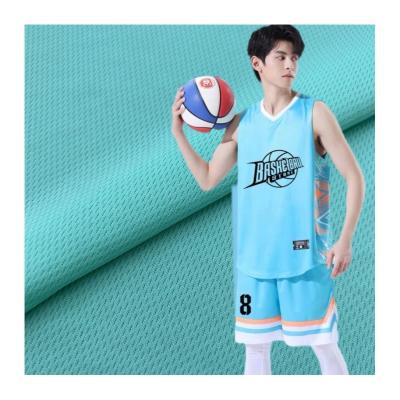 China 100% Polyester Knit Bird Eye Fabric Breathable Wicking for Activewear Ball Suit for sale