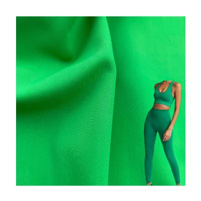 China 85% Nylon 15% Spandex Snelle droog lycra stof voor yoga set 4 zijden Elastane Gemiddeld gewicht Te koop