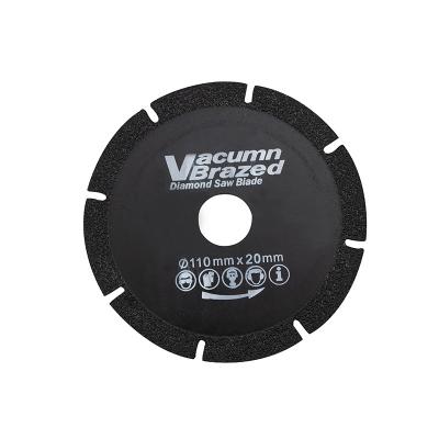 China Factory Wholesale Price Black Red Gold Vacuum Brazed Diamond Saw Blade For Sale 20/22.23/25.4mm for sale