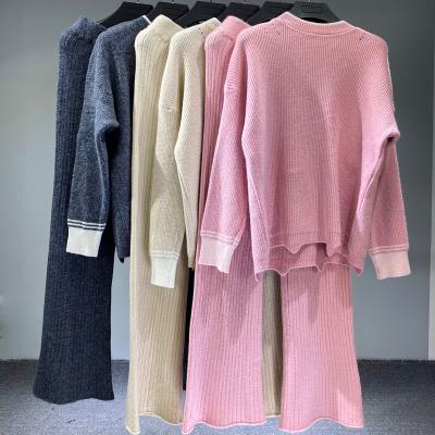 China Spring s605 Cashmere Knitwear QUICK DRY Women Knit Sweaters Winter Sweater Sets For Ladies for sale