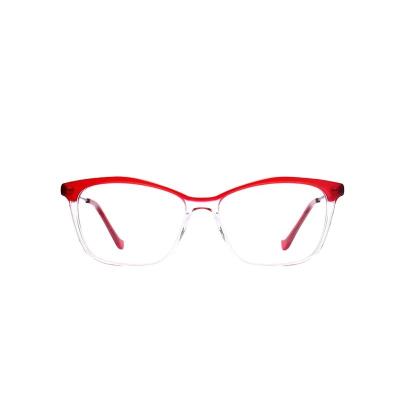 China Fashionable Eyewear Glasses G5268 Women Acetate Frame Transparent Glass Frame for sale