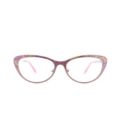 China For Women New Custom Glass Metal Reading Glasses Blue Light Blocking Eyewear G4139 for sale