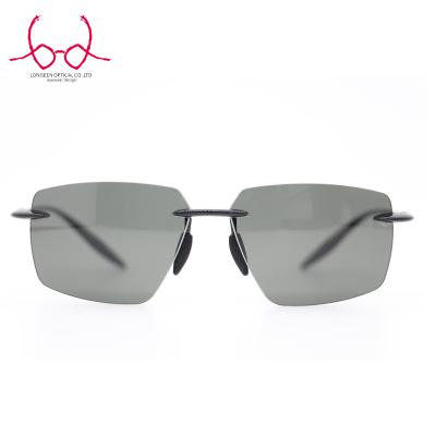 China Fashion Sunglasses Polarized Rimless Sunglasses For UV Protection for sale