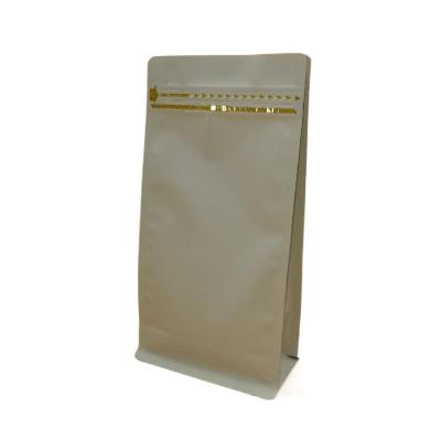 China Factory Wholesale Recyclable Matte Film Kraft Paper Bag White With Zipper Lock Bag Aluminum Foil Bag for sale