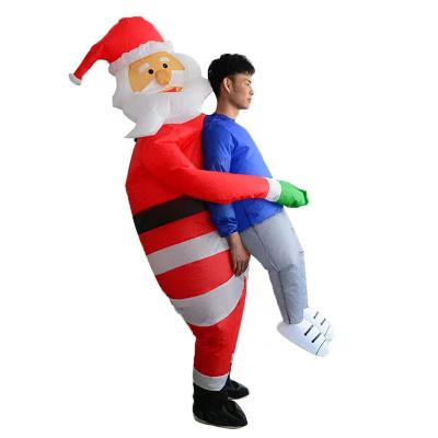 China Modal Funny Inflatable Costume Santa Claus Cosplay Costume Halloween Props for sale