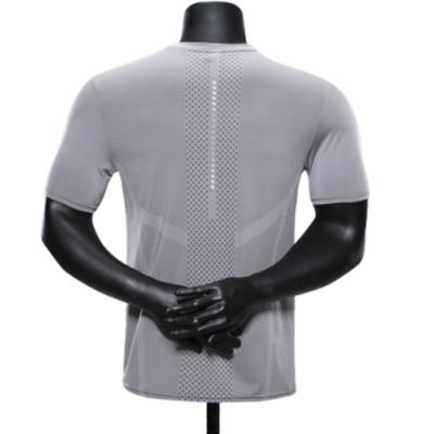 China Factory Hot Sales Anti-pilling Gym Wear For Men's Gym Shirt Polyester Quick Dry Men's Running Tops for sale