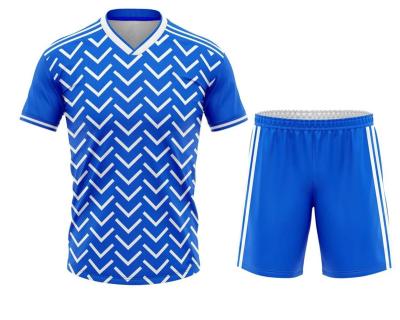 China Shirts & Team Soccer Kit Set Tops Mens Football Uniform Jersey Designs Wholesale Football Uniforms for sale