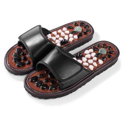 China Amazon Hot Selling Foot Massage Slippers Reflexology Therapeutic Sandals Korean Stone Slippers for sale