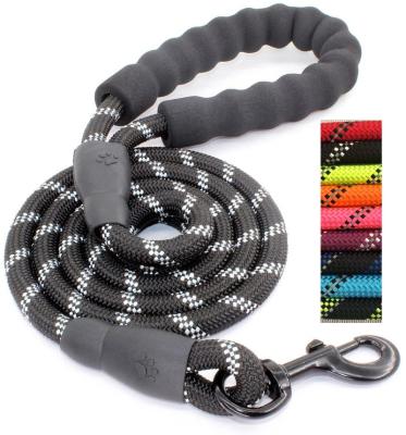 China Large Thoughtful Pet Mountaineering Running Thoughtful Soft Handle Nylon Rope Dog Leash for sale