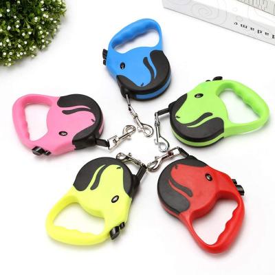 China High Quality Reflective 3M 5M Dog Leash Automatic Pet Retractable Outdoor Heavy Duty Leash for sale