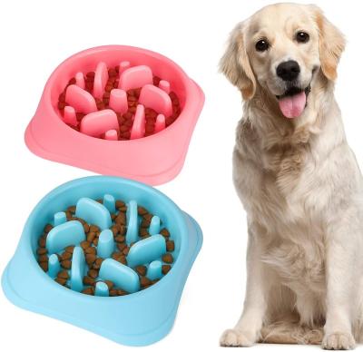 China Amazon Eco-friendly Design Non-Toxic Stored Dog Food Dog Food Driver Eco-Friendly Durable Slow Choking Bowl for sale