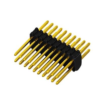 China 4-80pin 0.8mm Pin Header H=1.38mm Double Row Straight Type, PA6T, Gold Plated L200XX-XX0XXXXX for sale