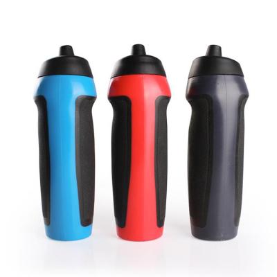 China Sustainable Custom PE 600ml BPA Free Plastic Bottles Squeeze Sport Water Bottle With Spout for sale