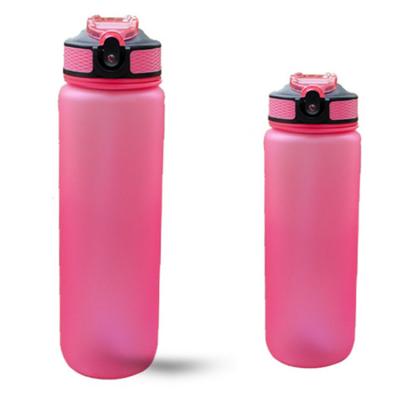 China Sustainable Promotion Sports Water Bottle Custom Plastic Water Bottle Frosted Plastic Water Bottle for sale