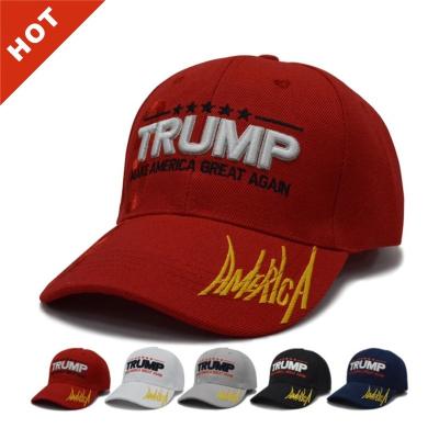 China JOINT America USA Elect Embroidery Trump Hat Adjustable 2020 Baseball Cap for sale