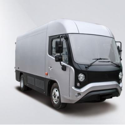 China New style 150km logistics van truck 5990*1986*2740 pure electric exercise range lithium battery for sale