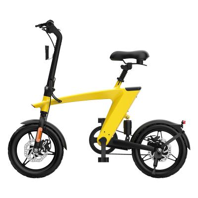 China Cut the tail light freight on EU USA free UK warehouse electric bicycle 250W electric adult 14 inch folding electric bike city bike for sale