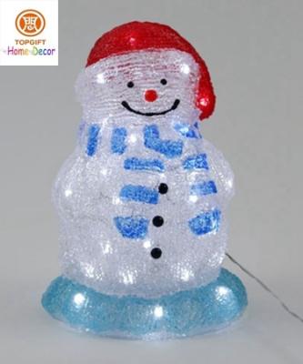 China Snow Man 3D LED White 3V Chirstmas Decoration Lights in yard for sale