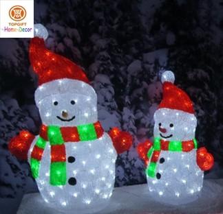 China Snow man 3D Figure LED Lights Christmas Home Holiday Decoration for sale