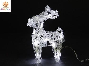 China Acrylic Wire Standing Reindeer Lights Battery Lights for Christmas Decoration for sale