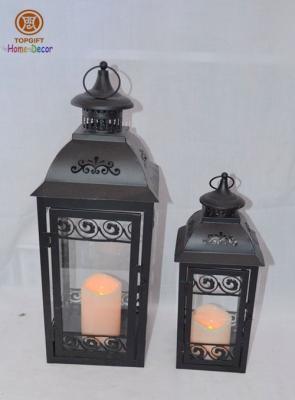 China Church / Restaurant / Parties Antique Metal Candle Lanterns , OEM / ODM for sale