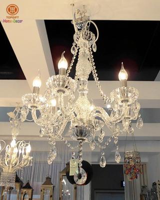 China Acrylic Clear Hanging Home Decoration Ceiling Chandelier Lights 110-240V for sale