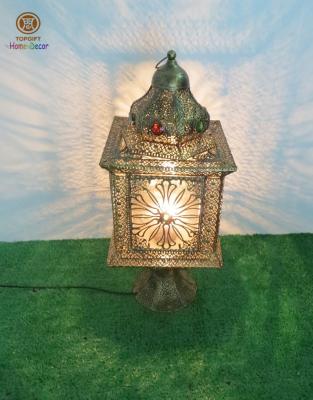 China Moroccan lantern lamp with colourfull acrylic home decoration for sale